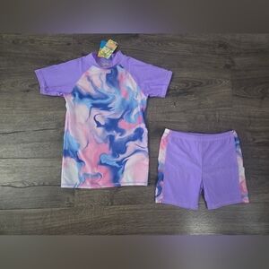 Girls 2pc Swim Set Size 14 NWT